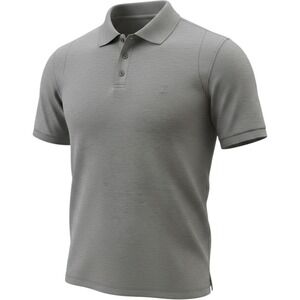 Louis Vuitton Mens Grey Pique Short Sleeve Polo Shirt XXL Made in Italy LV Logo